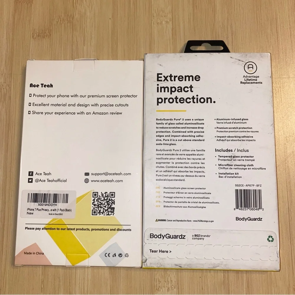 New iPhone 7 Plus screen protectors and case